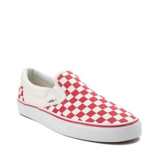 Red & White Checkered Vans (Unisex)